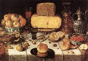 GILLIS, Nicolaes Laid Table dfh oil painting artist